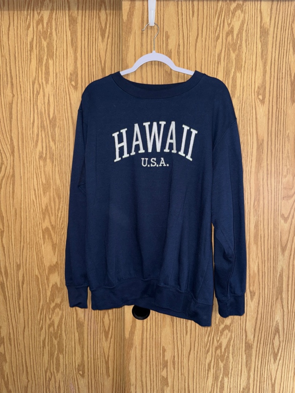 Navy "HAWAII U.S.A." Crewneck Sweatshirt